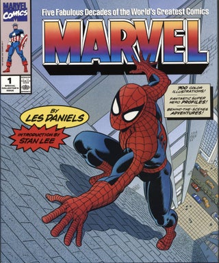 Item #1581 Marvel: Five Fabulous Decades of the World's Greatest Comics. Les Daniels