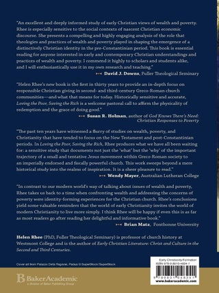 Loving the Poor, Saving the Rich: Wealth, Poverty, and Early Christian Formation