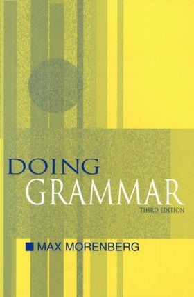 Item #202268 Doing Grammar. Max Morenberg