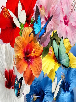 Item #203586 Hibiscus: Wood Jigsaw Puzzle (255 Pieces