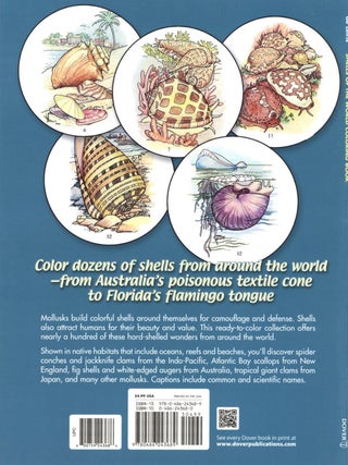 Shells of the World Coloring Book (Dover Sea Life Coloring Books)