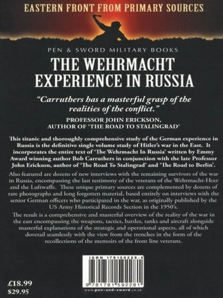 The Wehrmacht Experience in Russia (Eastern Front from Primary Sources)