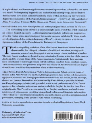Upper Perené Arawak Narratives of History, Landscape, and Ritual