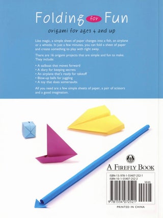 Folding for Fun: Origami for Ages 4 and Up