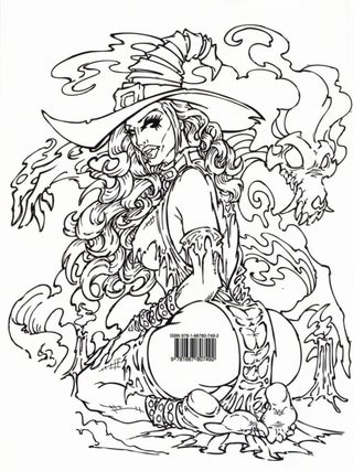 Stitched-Up Scribbles II: A Creepy Girl Adult Coloring Book
