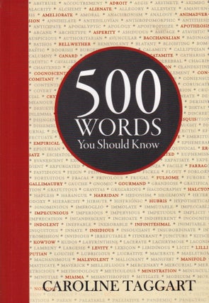 Item #290 500 Words You Should Know. Caroline Taggar