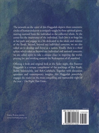 The Night That Unites Passover Haggadah: Teachings, Stories, and Questions from Rabbi Kook, Rabbi Soloveitchik, and Rabbi Carlebach