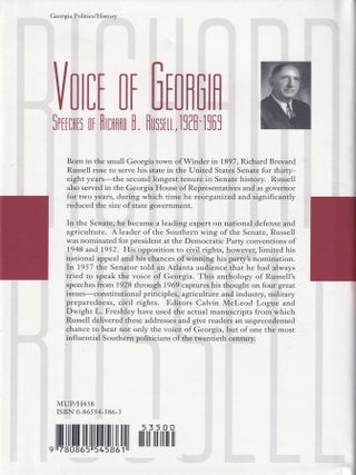 Voice of Georgia: Speeches of Richard B. Russell, 1928-1969