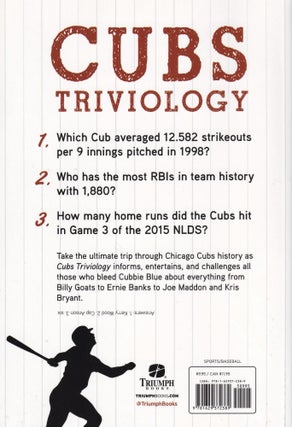 Cubs Triviology: Fascinating Facts from the Bleacher Seats